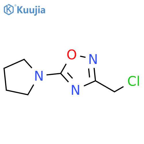 3-(CHLOROMETHYL)-5-(PYRROLIDIN-1-YL)-1,2,4-OXADIAZOLE structure