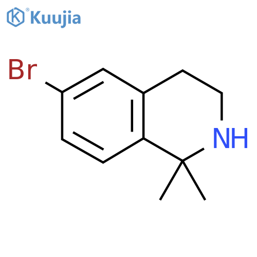 6-Bromo-1,1-dimethyl-1,2,3,4-tetrahydroisoquinoline structure