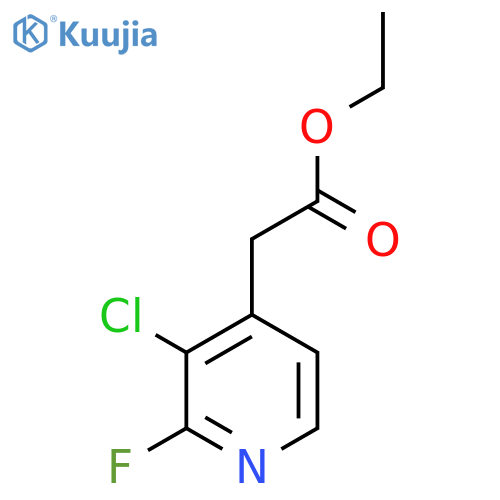 Ethyl (3-chloro-2-fluoropyridin-4-YL)acetate structure