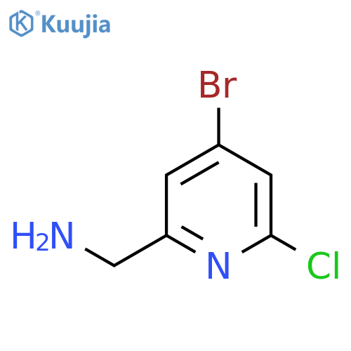 (4-Bromo-6-chloropyridin-2-yl)methanamine structure
