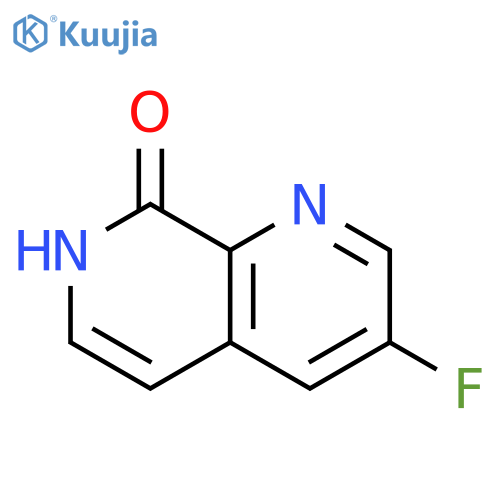 1,7-Naphthyridin-8(7H)-one, 3-fluoro- structure