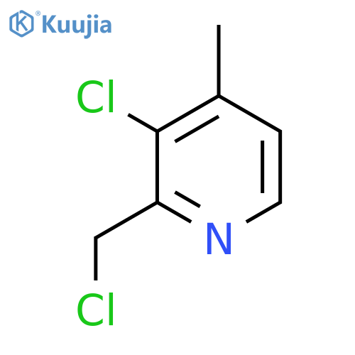 3-Chloro-2-(chloromethyl)-4-methylpyridine structure