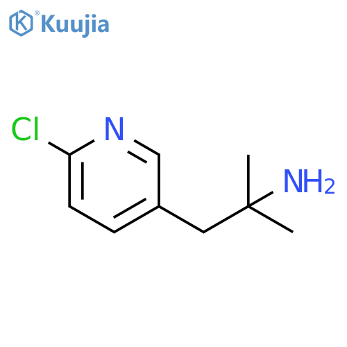 1-(6-chloropyridin-3-yl)-2-methylpropan-2-amine structure