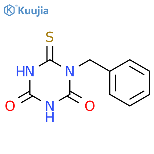1,3,5-Triazine-2,4(1H,3H)-dione, dihydro-1-(phenylmethyl)-6-thioxo- structure