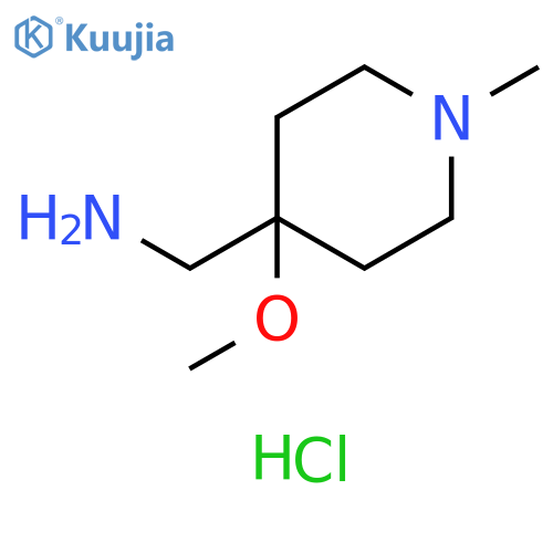 (4-methoxy-1-methylpiperidin-4-yl)methanamine dihydrochloride structure