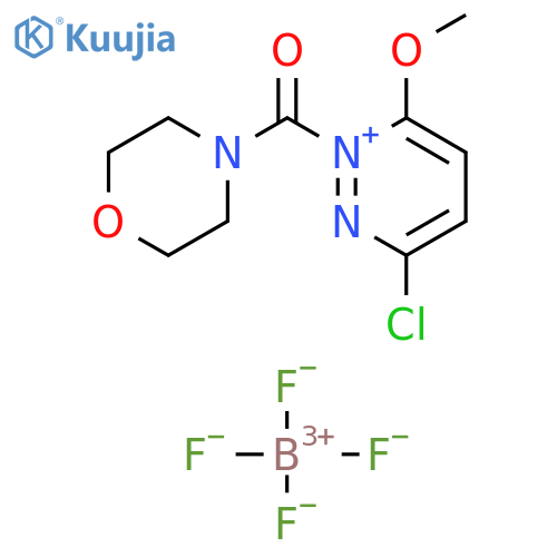 Pyridazinium, 3-chloro-6-methoxy-1-(4-morpholinylcarbonyl)-, tetrafluoroborate(1-) (1:1) structure