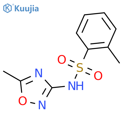 Benzenesulfonamide, 2-methyl-N-(5-methyl-1,2,4-oxadiazol-3-yl)- structure