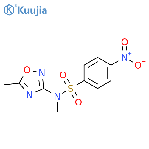 Benzenesulfonamide,N-methyl-N-(5-methyl-1,2,4-oxadiazol-3-yl)-4-nitro- structure
