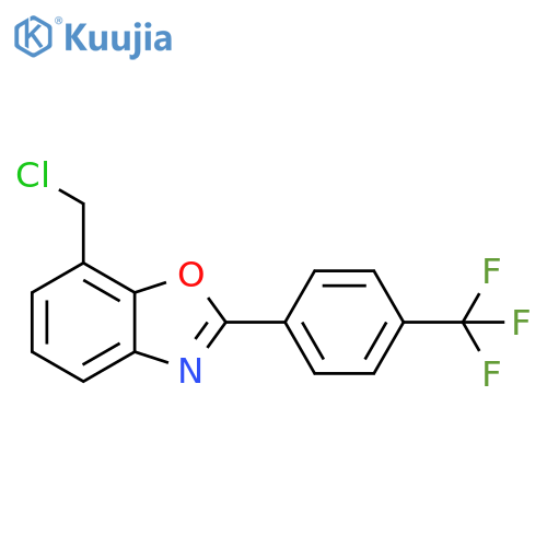 Benzoxazole, 7-(chloromethyl)-2-[4-(trifluoromethyl)phenyl]- structure