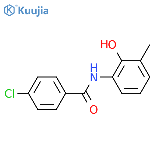 Benzamide, 4-chloro-N-(2-hydroxy-3-methylphenyl)- structure