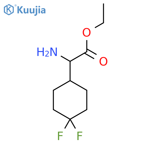 Amino-(4,4-difluorocyclohexyl)acetic acid ethyl ester structure