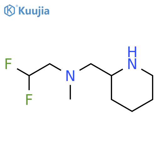 2-Piperidinemethanamine, N-(2,2-difluoroethyl)-N-methyl- structure