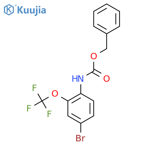 benzyl N-4-bromo-2-(trifluoromethoxy)phenylcarbamate structure