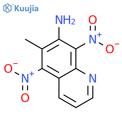 7-Quinolinamine, 6-methyl-5,8-dinitro- structure
