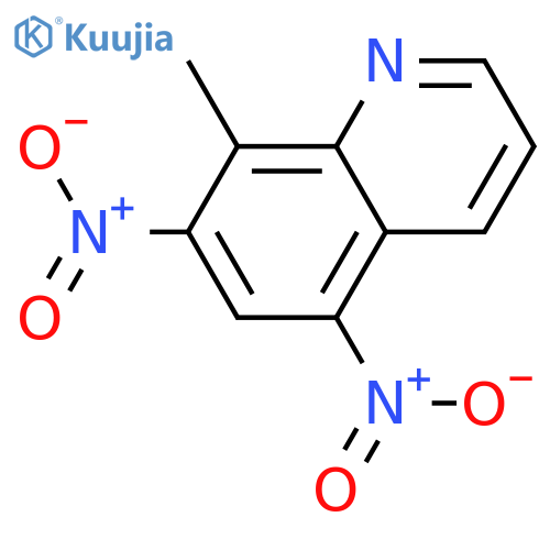 Quinoline, 8-methyl-5,7-dinitro- structure