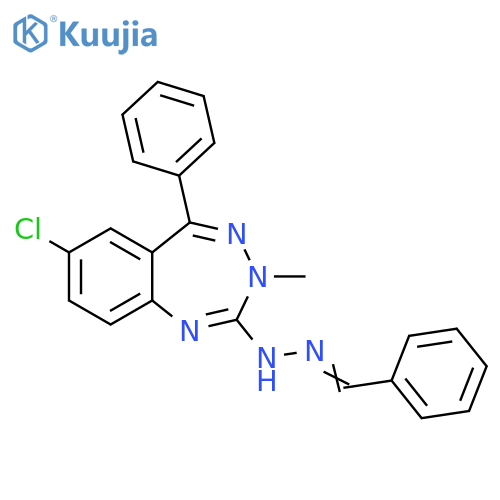 Benzaldehyde,(7-chloro-3-methyl-5-phenyl-3H-1,3,4-benzotriazepin-2-yl)hydrazone structure