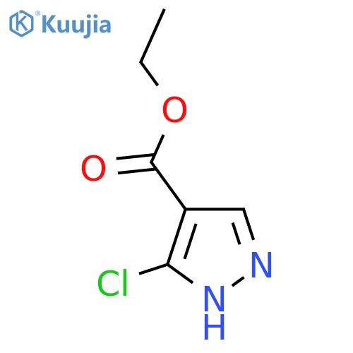 ethyl 3-chloro-1H-pyrazole-4-carboxylate structure
