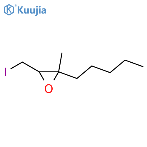 Oxirane, 3-(iodomethyl)-2-methyl-2-pentyl- structure