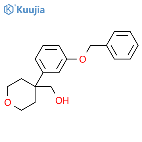 2H-Pyran-4-methanol, tetrahydro-4-[3-(phenylmethoxy)phenyl]- structure