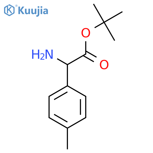Amino(4-methylphenyl)acetic acid tert-butyl ester structure