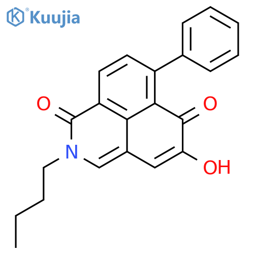 2-(n-butyl)-5-hydroxy-7-phenyl-2H-benzo[de]isoquinoline-1,6-dione structure
