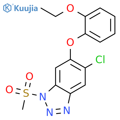 1H-Benzotriazole, 5-chloro-6-(2-ethoxyphenoxy)-1-(methylsulfonyl)- structure