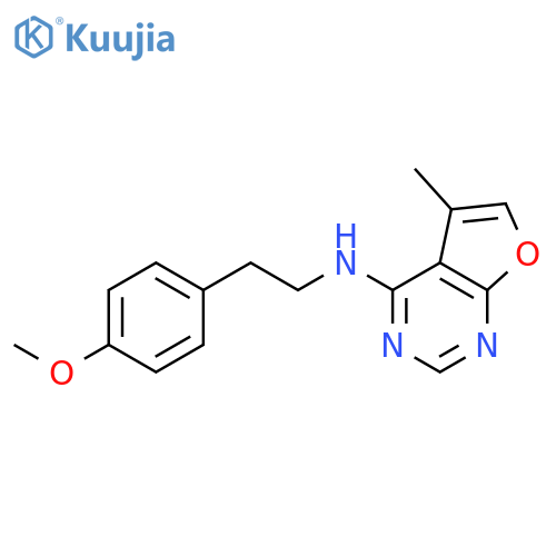 N-[2-(4-methoxyphenyl)ethyl]-5-methylfuro[2,3-d]pyrimidin-4-amine structure