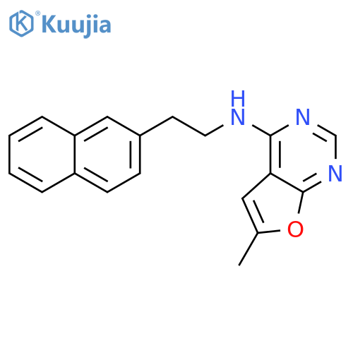 Furo[2,3-d]pyrimidin-4-amine, 6-methyl-N-[2-(2-naphthalenyl)ethyl]- structure