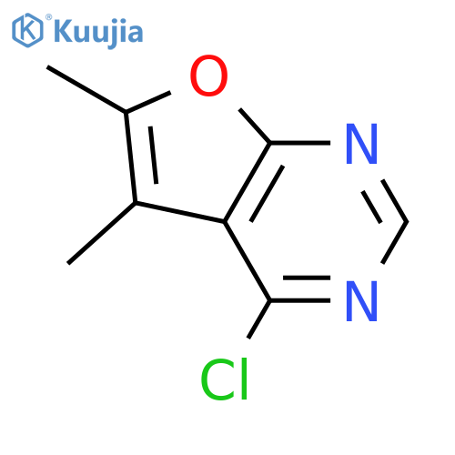 4-chloro-5,6-dimethylfuro[2,3-d]pyrimidine structure