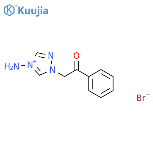 1H-1,2,4-Triazolium, 4-amino-1-(2-oxo-2-phenylethyl)-, bromide structure