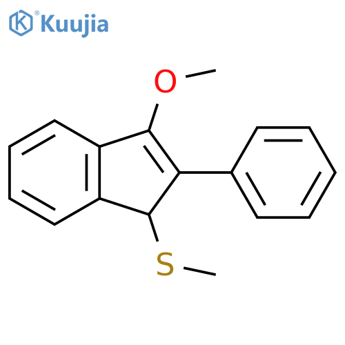 1H-Indene, 3-methoxy-1-(methylthio)-2-phenyl- structure