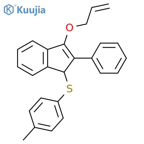 1H-Indene, 1-[(4-methylphenyl)thio]-2-phenyl-3-(2-propenyloxy)- structure