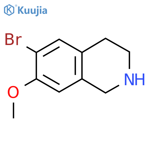 6-Bromo-7-methoxy-1,2,3,4-tetrahydroisoquinoline structure