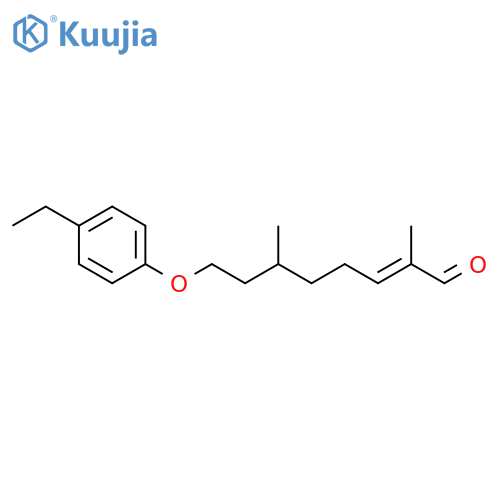 2-Octenal, 8-(4-ethylphenoxy)-2,6-dimethyl-, (E)- structure
