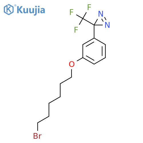 3-{3-(6-bromohexyl)oxyphenyl}-3-(trifluoromethyl)-3H-diazirine structure