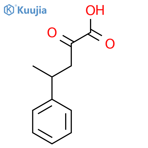2-Oxo-4-phenylpentanoic acid structure