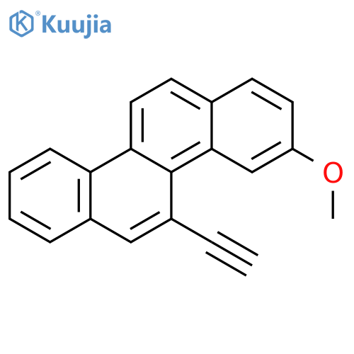 3-methoxy-5-ethynylchrysene structure