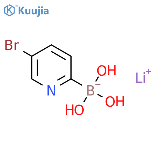 Lithium (5-bromopyridin-2-yl)trihydroxyborate structure