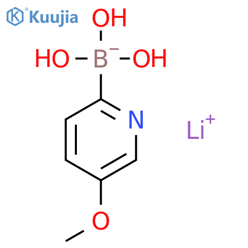 Lithium (5-methoxypyridin-2-yl)trihydroxyborate structure