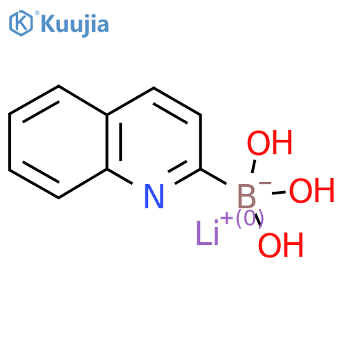 Lithium (quinolin-2-YL)trihydroxyborate structure