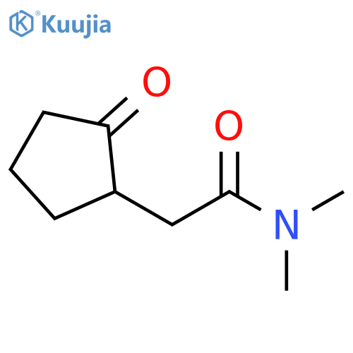 N,N-dimethyl-2-(2-oxocyclopentyl)acetamide structure