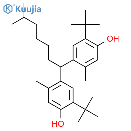Phenol, 4,4'-isooctylidenebis[2-(1,1-dimethylethyl)-5-methyl- structure