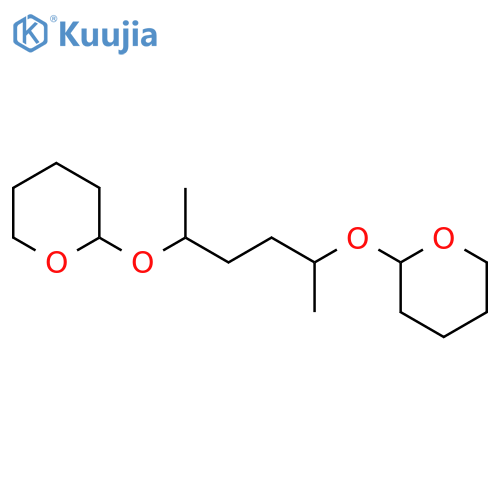 2H-Pyran, 2,2'-[(1,4-dimethyl-1,4-butanediyl)bis(oxy)]bis[tetrahydro- structure