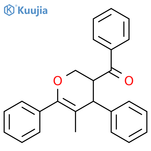 Methanone, (3,4-dihydro-5-methyl-4,6-diphenyl-2H-pyran-3-yl)phenyl- structure
