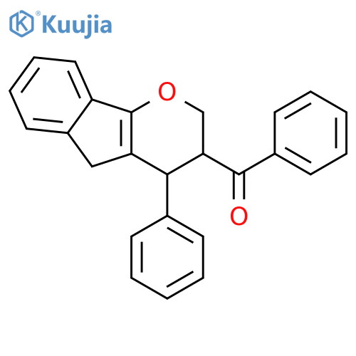 Methanone, phenyl(2,3,4,5-tetrahydro-4-phenylindeno[1,2-b]pyran-3-yl)- structure