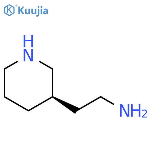 3-Piperidineethanamine, (3R)- structure