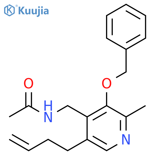 Acetamide,N-[[5-(3-butenyl)-2-methyl-3-(phenylmethoxy)-4-pyridinyl]methyl]- structure
