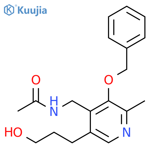 Acetamide,N-[[5-(3-hydroxypropyl)-2-methyl-3-(phenylmethoxy)-4-pyridinyl]methyl]- structure