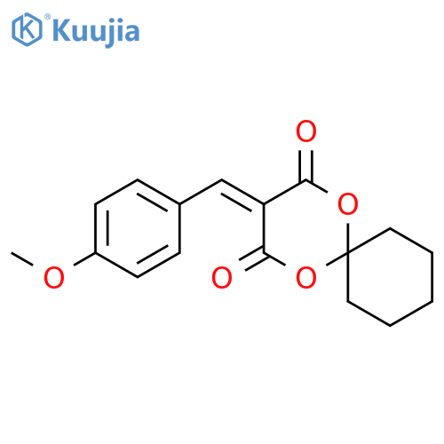 1,5-Dioxaspiro[5.5]undecane-2,4-dione,3-[(4-methoxyphenyl)methylene]- structure