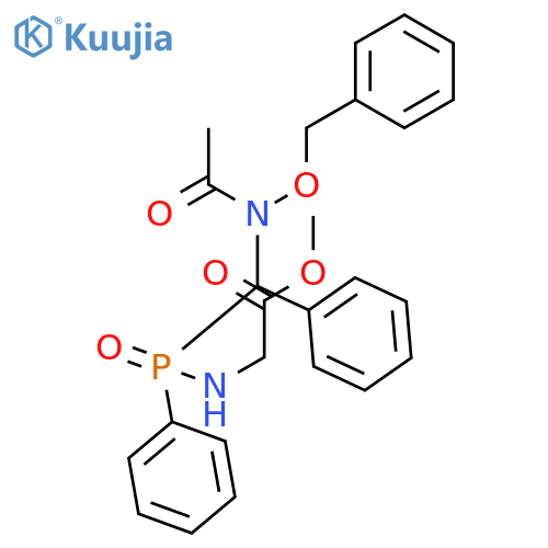 2-Oxa-3,6-diaza-5-phosphaoctan-8-oic acid, 3-acetyl-1,4,5-triphenyl-, methyl ester, 5-oxide (9CI) structure